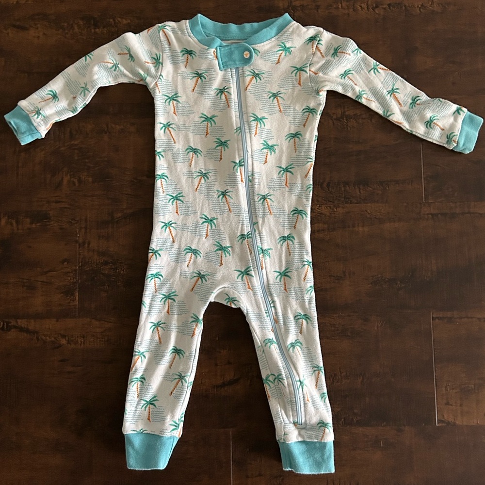 Burt’s Bees Tropical Beach Footless Onesies - 18 months - Picture 2 of 4